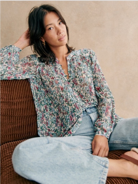 Sezane Tops - Sézane Ameda Shirt | Maja Print | FR 38 / US 6